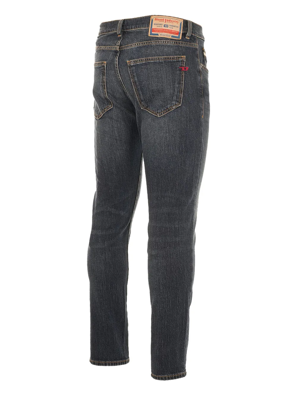 Diesel Jeans met logopatch Blauw
