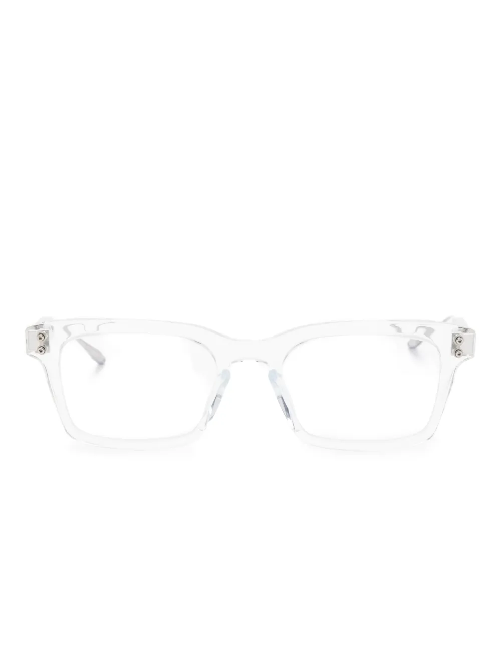 Akoni square-frame glasses | White | Image 1