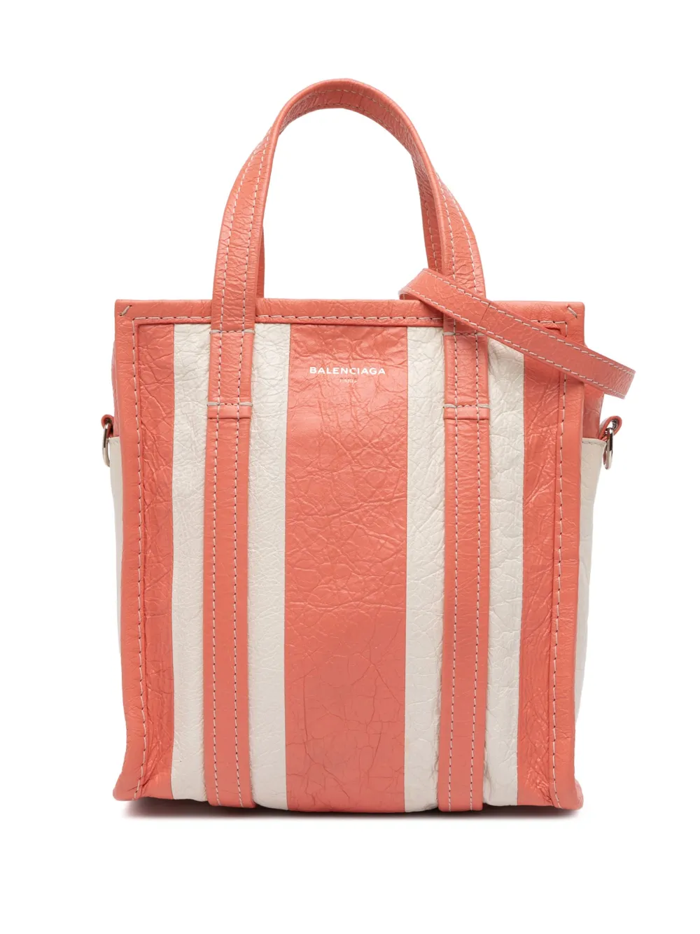 Balenciaga Pre-Owned 2017 XS Lambskin Bazar Shopper satchel - Rosa