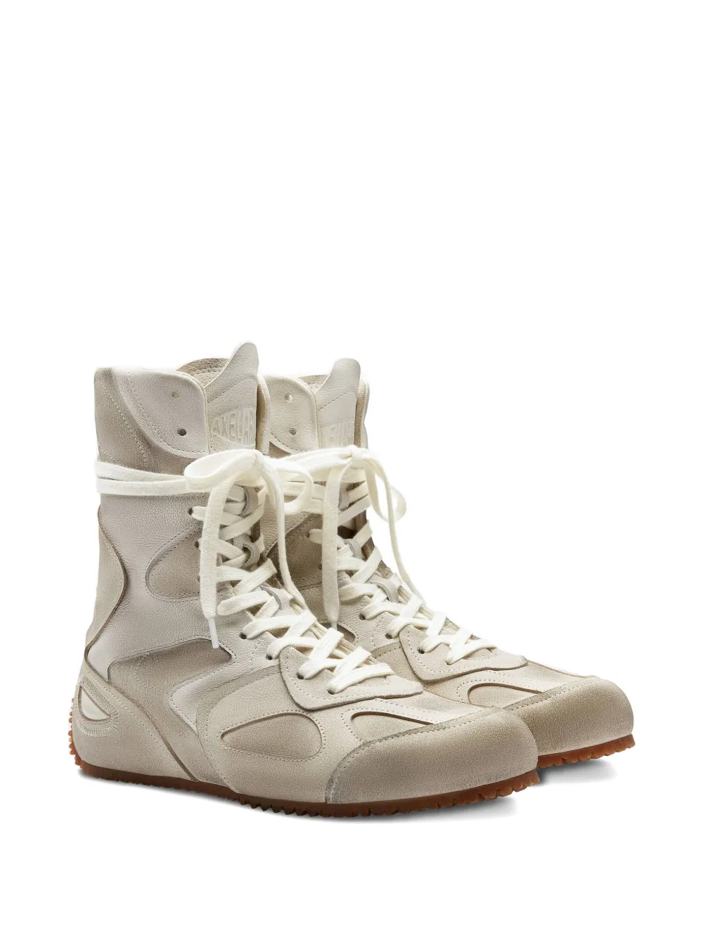 Axel Arigato Slow enkellaarzen met veters Beige