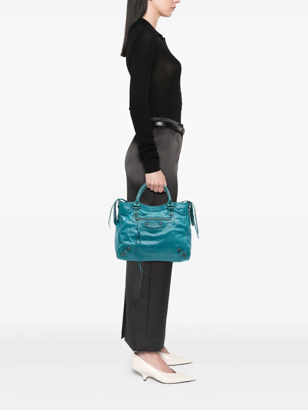 Balenciaga Pre-Owned 2012 Lambskin Motocross Classic Velo satchel | Pre-Owned | Image 2