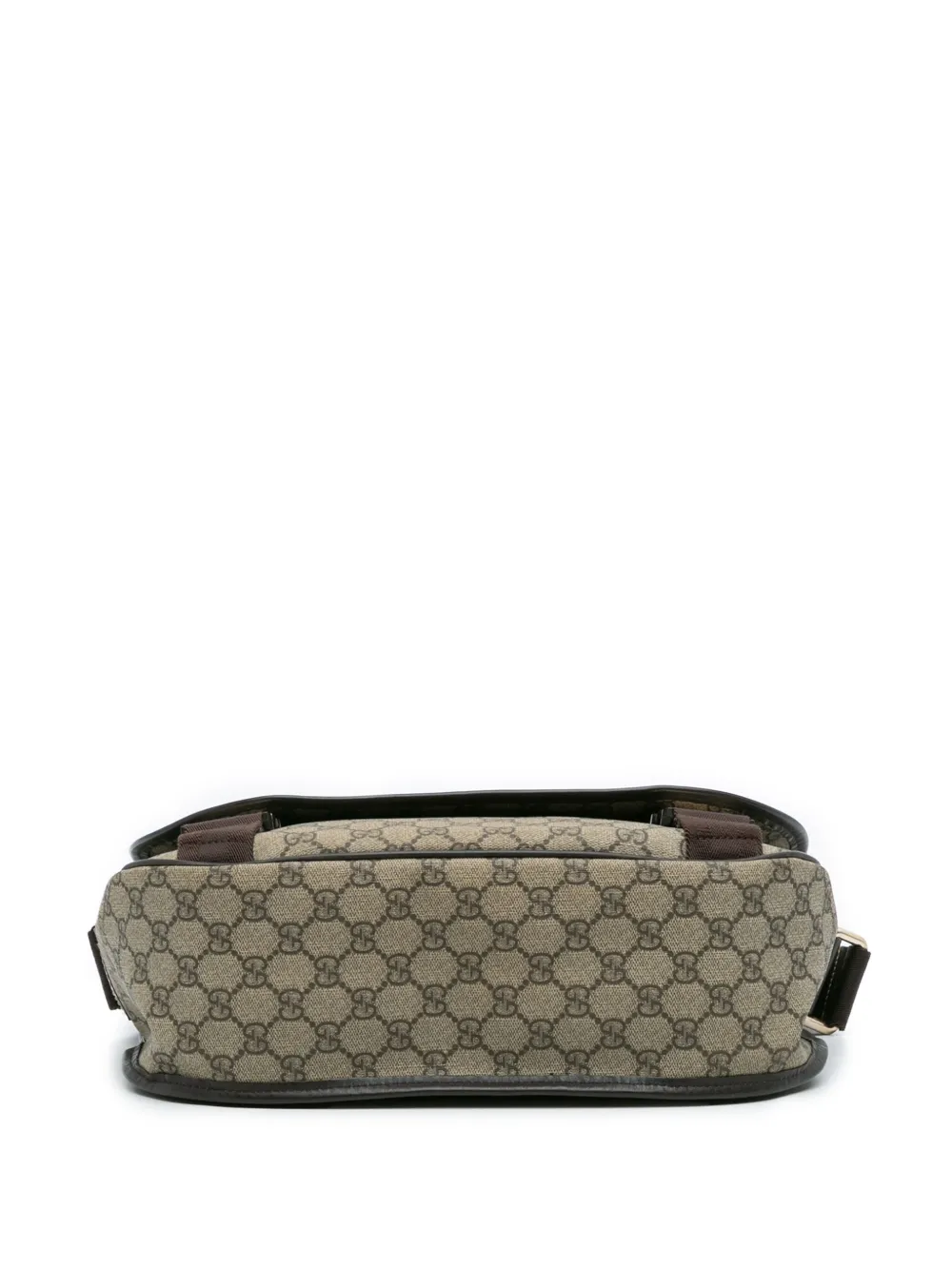 Pre-owned Gucci 2016-2025 Gg Supreme Crossbody Bag In Brown