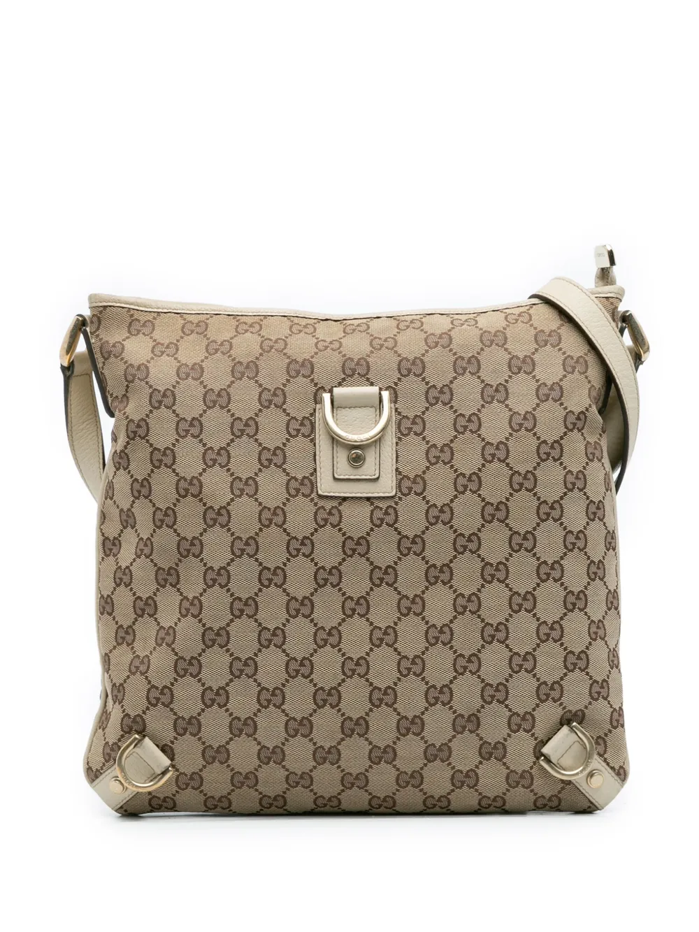 Gucci Pre-Owned Borsa a tracolla Abbey in tela GG con anello a D 2000-2015 | marrone | Image 1