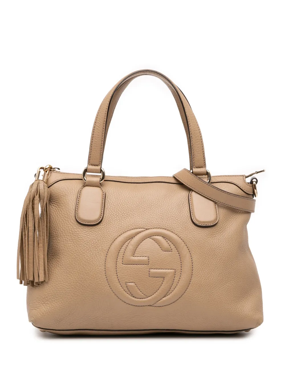 Gucci Pre-Owned 2016-2025 スモール レザー ソーホー ワーキング サッチェルバッグ - ブラウン