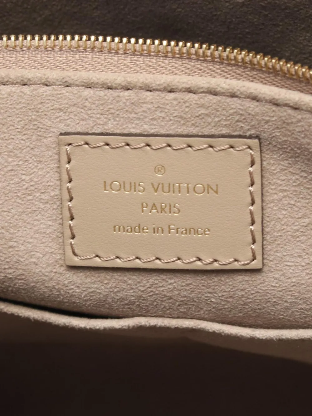 Pre-owned Louis Vuitton 2021-2025 Monogram Empreinte Onthego Mm Satchel In Brown