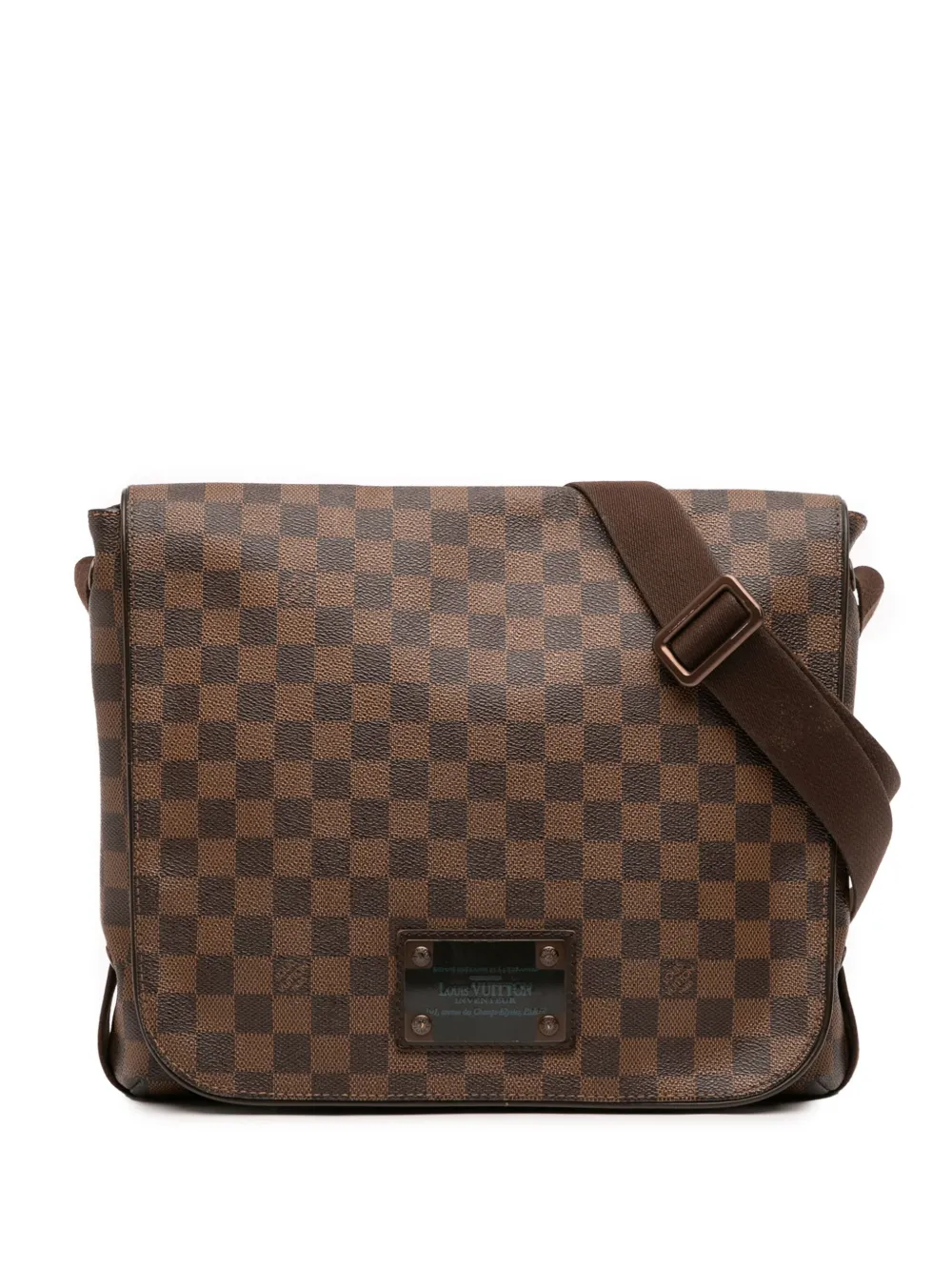Louis Vuitton Pre-Owned 2011 Damier Ebene Brooklyn MM crossbody bag - Louis Vuitton Pre-Owned 2011 Damier Ebene Brooklyn MM crossbody bag -