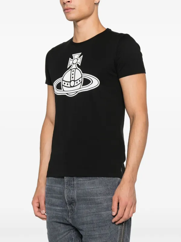 Vivienne Westwood Orb Graphic T-shirt | Black | FARFETCH