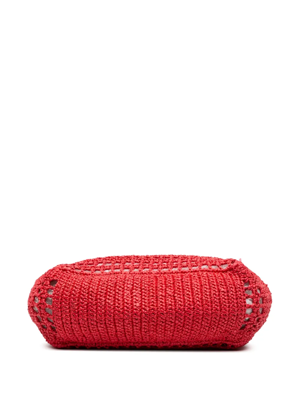 Pre-owned Dolce & Gabbana 2010-2025 Raffia Tote Bag In Red