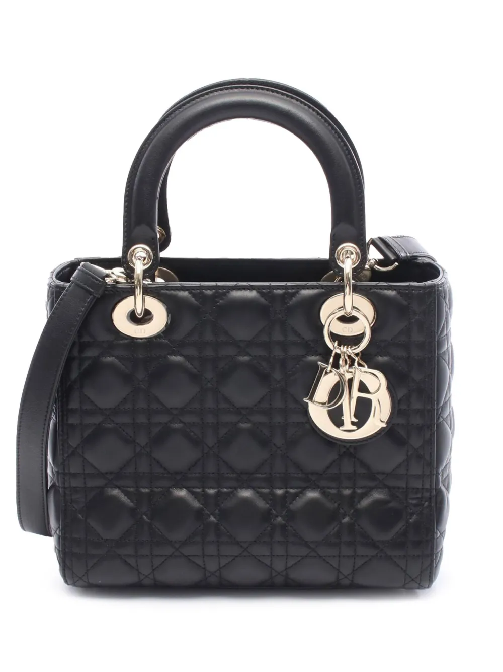 Christian Dior Pre-Owned 2000-2025 Medium Lambskin Cannage Lady Dior Christian Dior Pre-Owned 2000-2025 Medium Lambskin Cannage Lady Dior