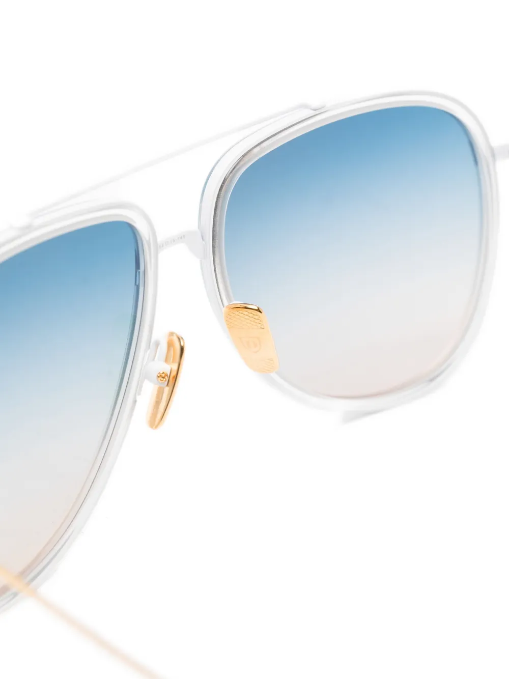 Dita Eyewear Zonnebril met piloten montuur Goud
