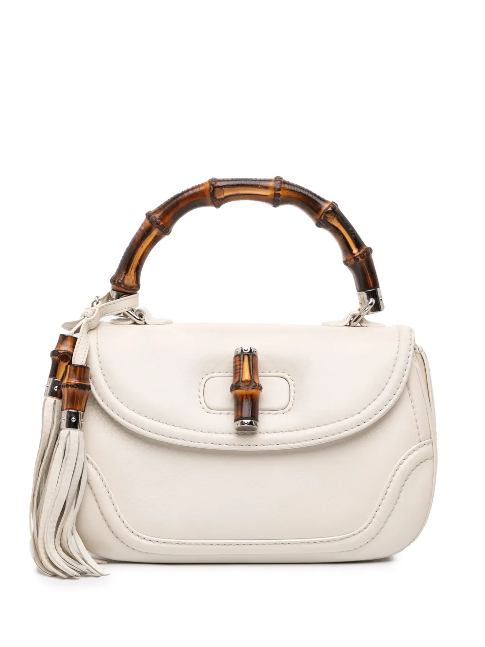 Gucci Pre-Owned 2016-2025 Medium Calfskin New Bamboo Top Handle Bag Gucci Pre-Owned 2016-2025 Medium Calfskin New Bamboo Top Handle Bag