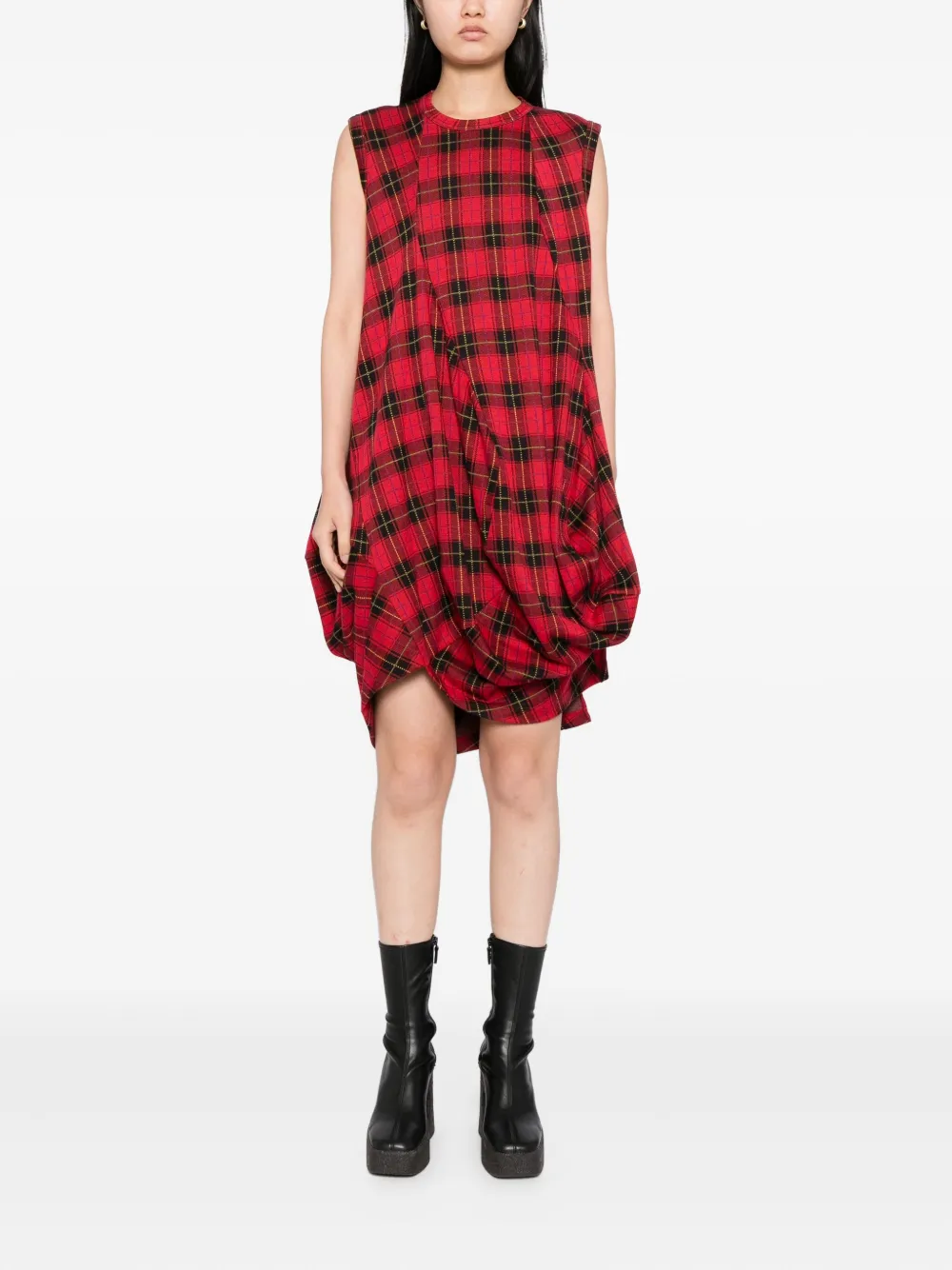 Comme Des Garçons Asymmetrische jurk - Rood