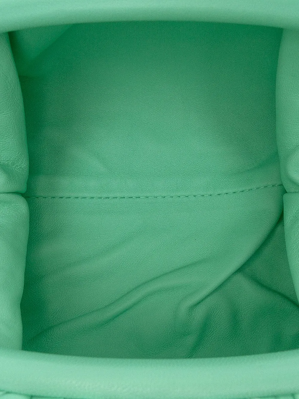 Pre-owned Bottega Veneta 2012-2025 Nappa Intrecciato The Mini Pouch Crossbody Bag In Green