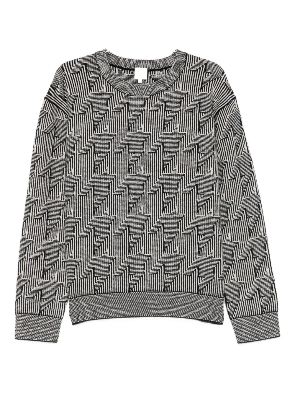 Paul Smith Geometric Pattern Knitwear | Grey | Image 1