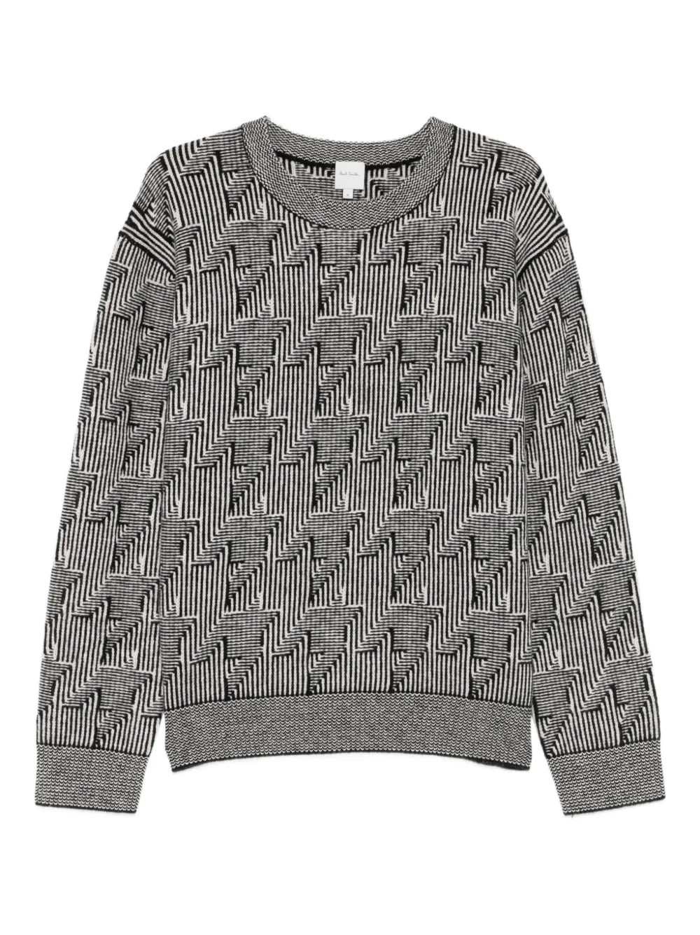 Paul Smith Geometric Pattern Knitwear | Grey | Image 1
