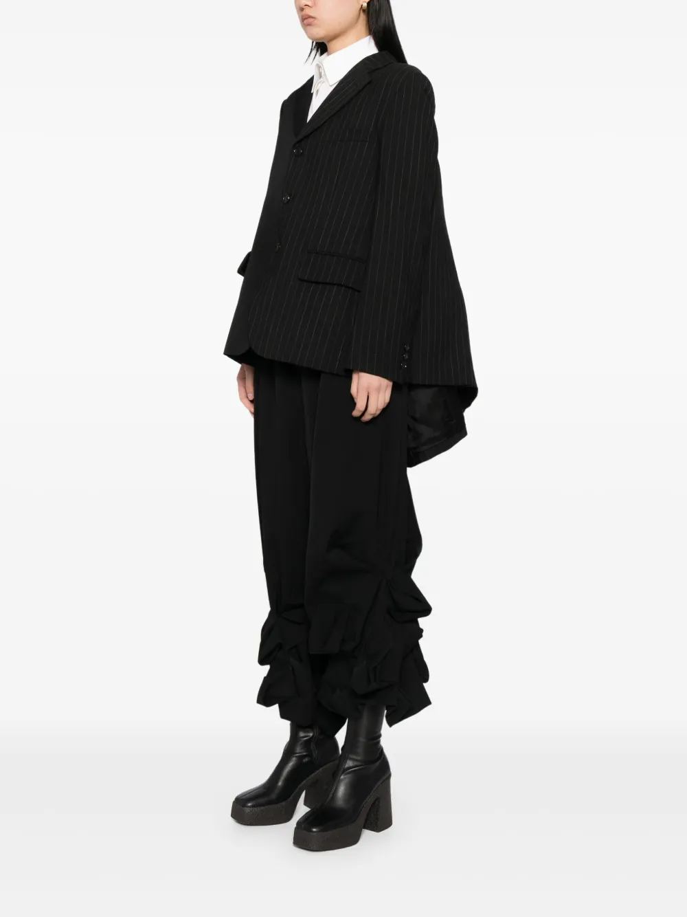 Comme Des Garçons Asymmetrische blazer Zwart