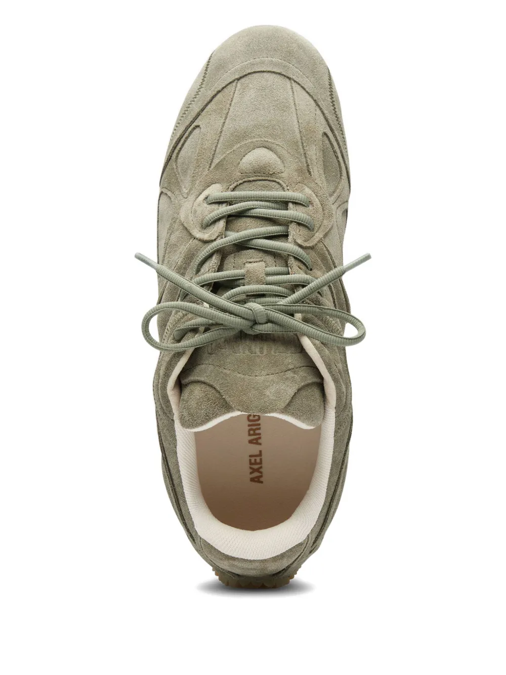 Axel Arigato Slow Runner sneakers met suède vlakken Groen