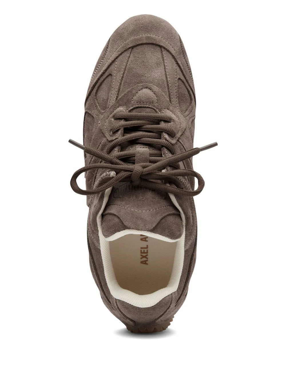 Axel Arigato Slow Runner Layered Suede Sneakers In Brown
