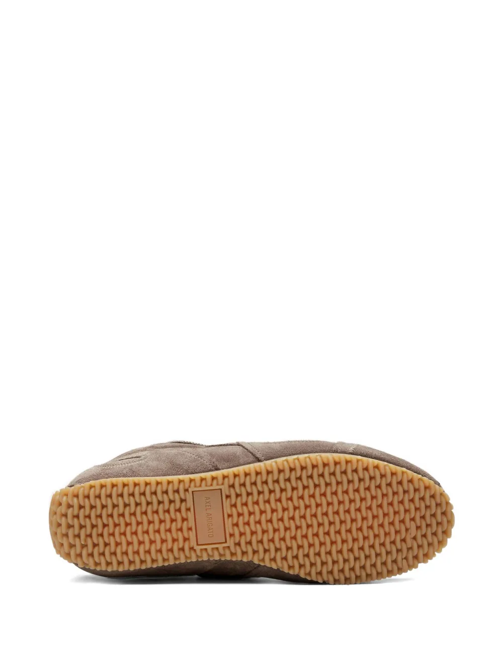 Axel Arigato Slow Runner Layered Suede Sneakers In Brown
