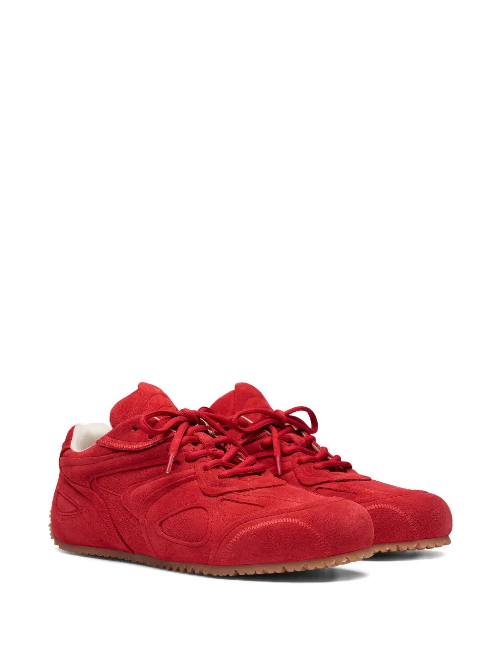 Axel Arigato Slow Runner gelaagde suède sneakers Rood