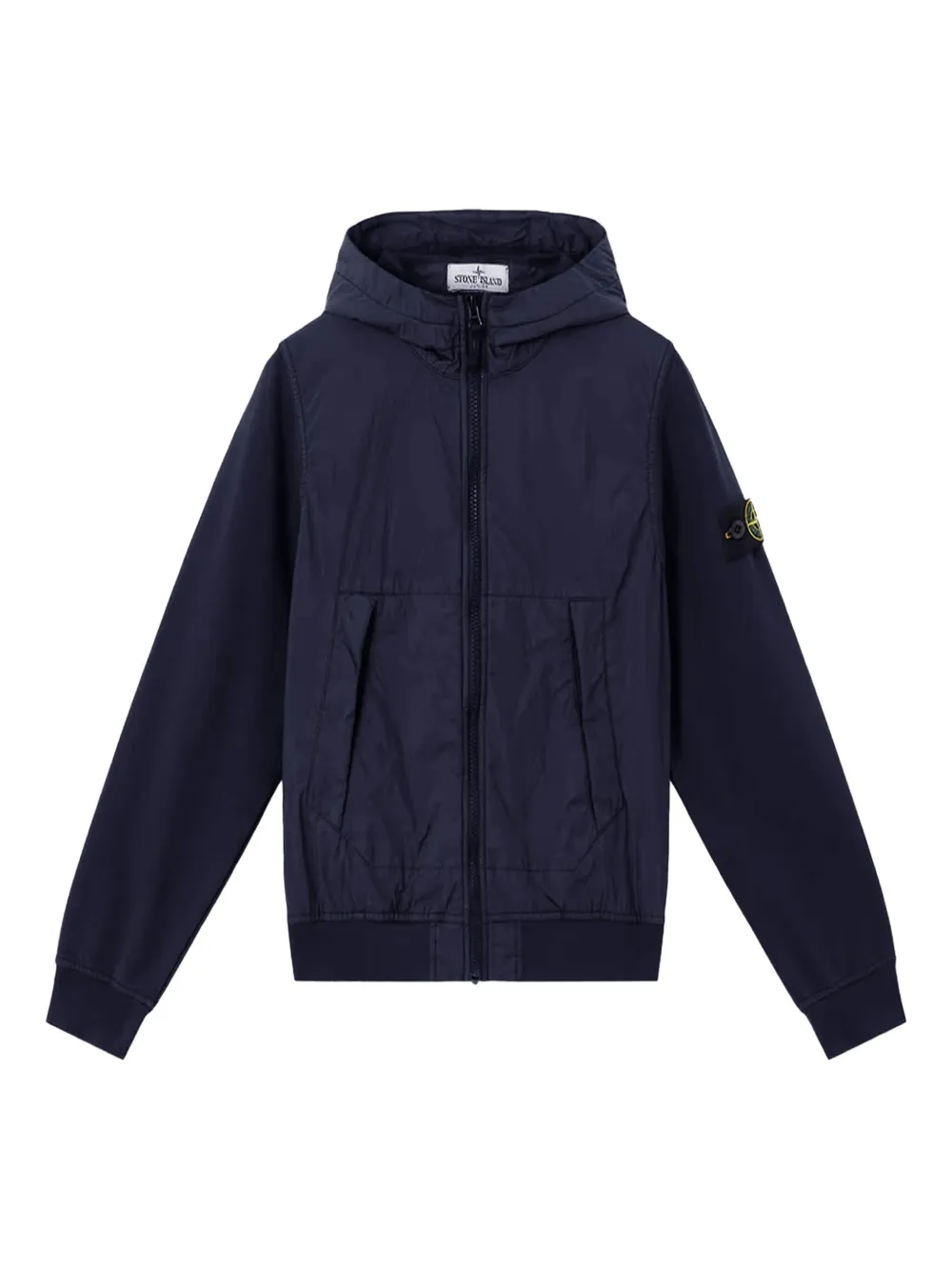Stone Island Junior Giacca con cappuccio - Blu