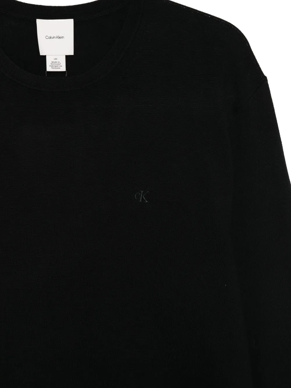 Calvin Klein Trui met geborduurd logo Zwart