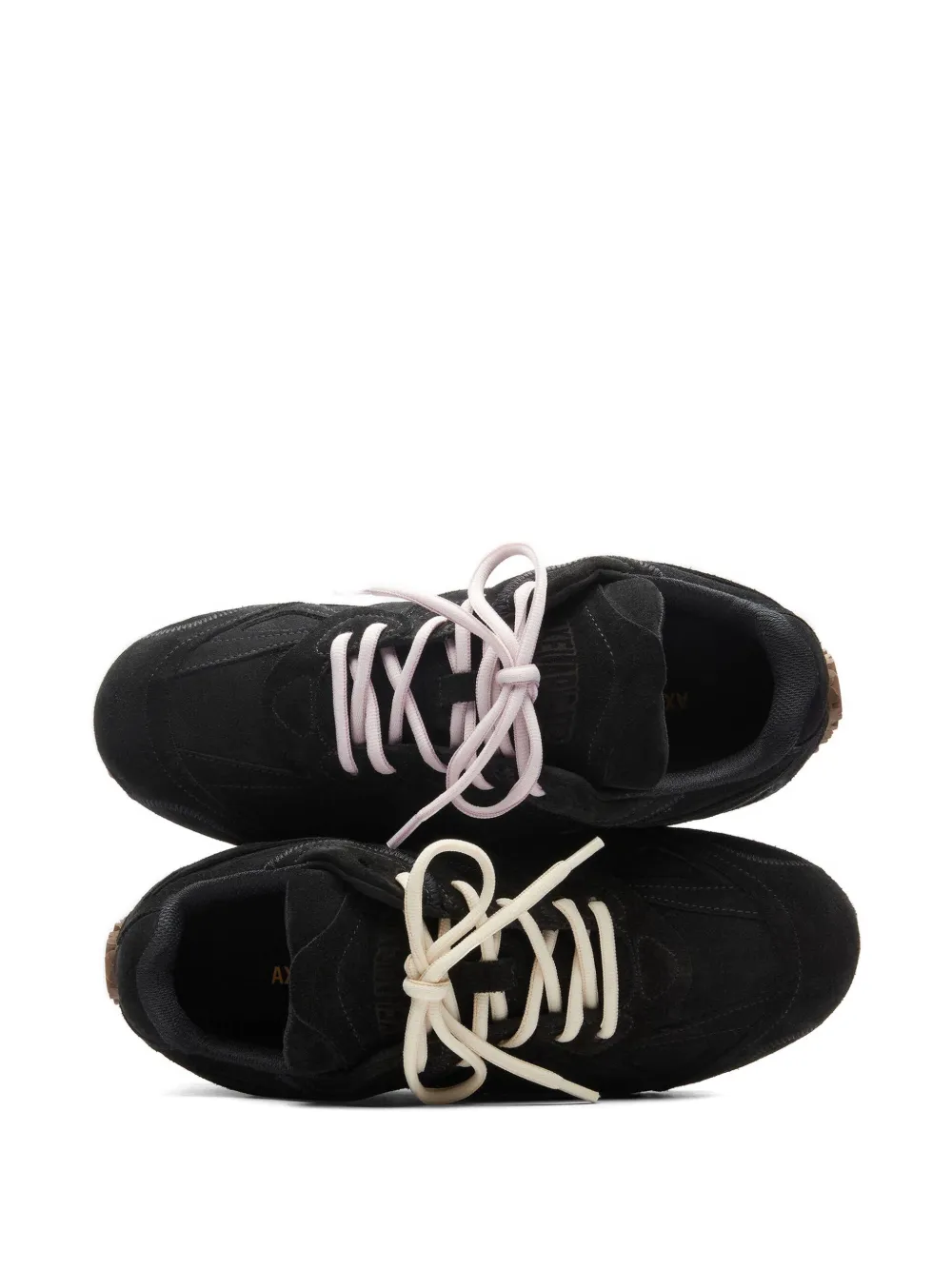 Axel Arigato Slow Runner gelaagde suède sneakers Zwart