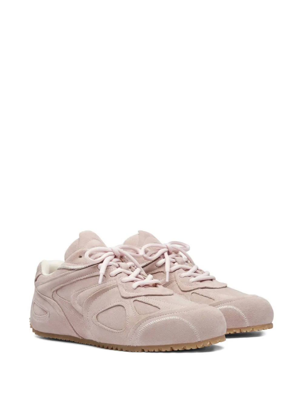 Axel Arigato Slow Runner Layered Suede Sneakers In Pink