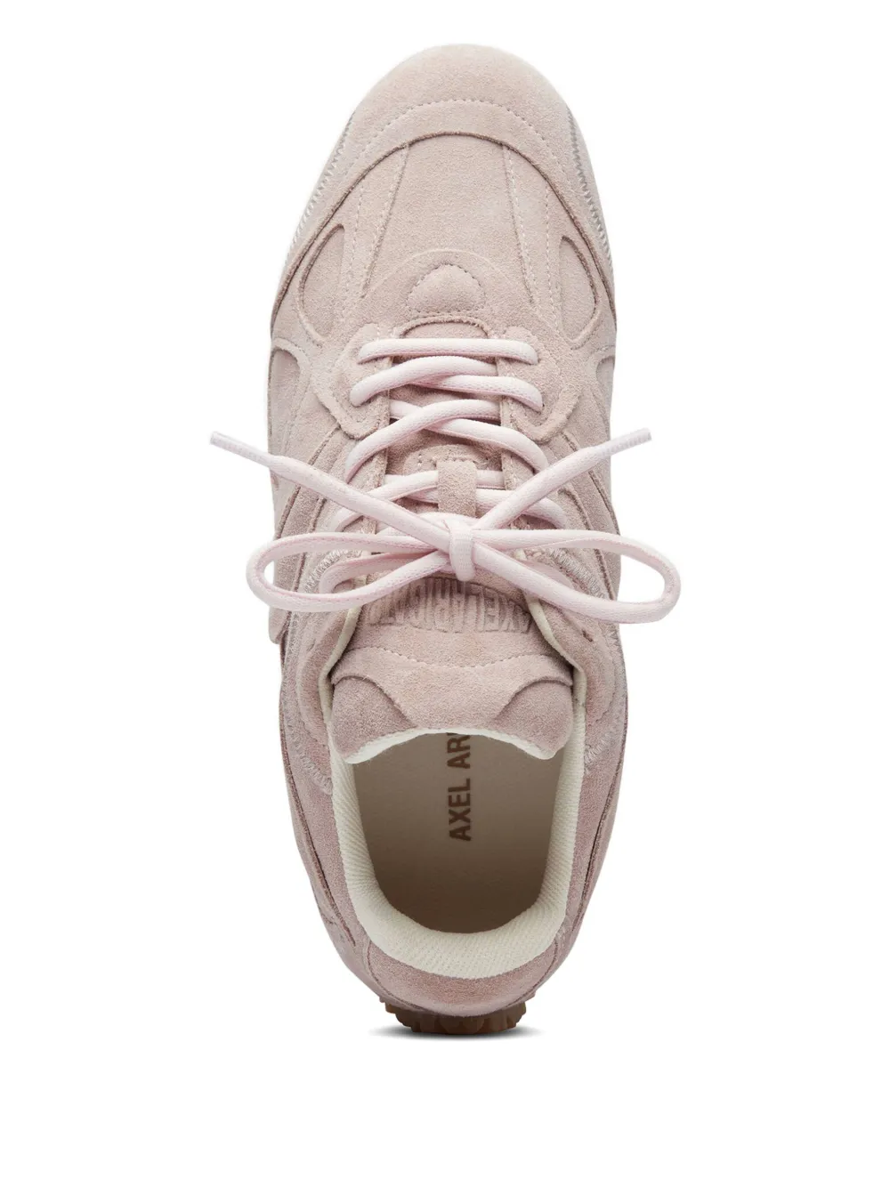 Axel Arigato Slow Runner Layered Suede Sneakers In Pink