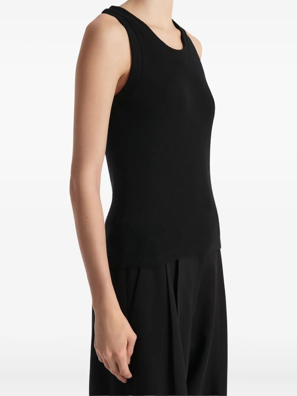 KHAITE Mouwloze top Zwart