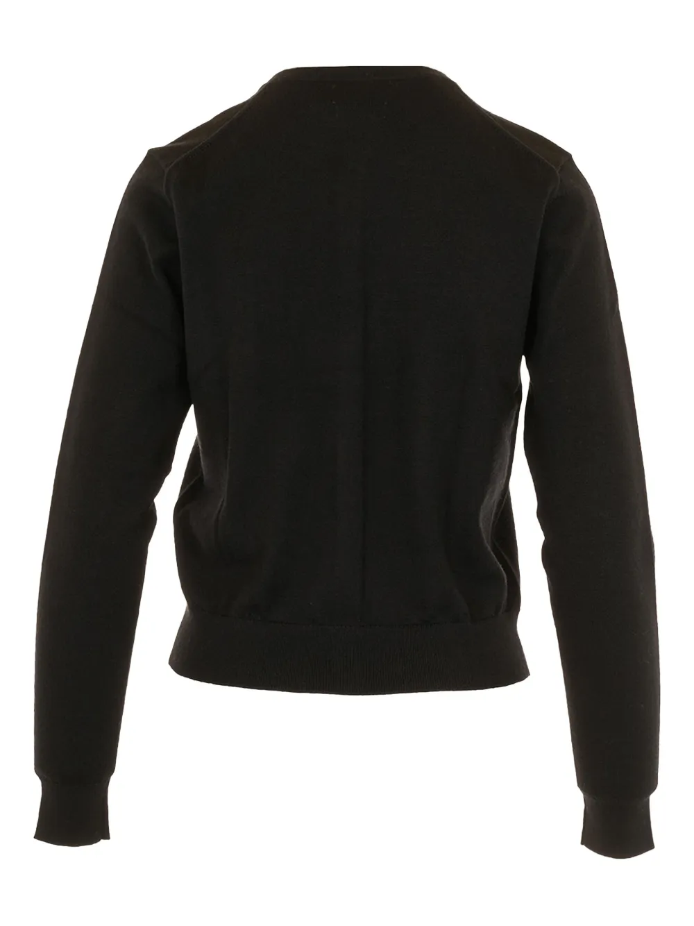Polo Ralph Lauren Crew-neck Long-sleeve Cardigan In Black