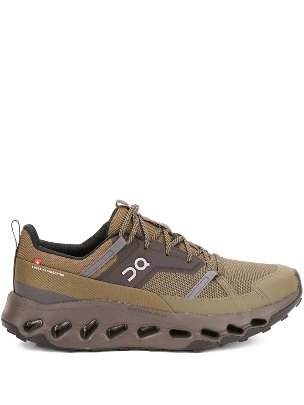 On Running Sneakers met logodetail Groen