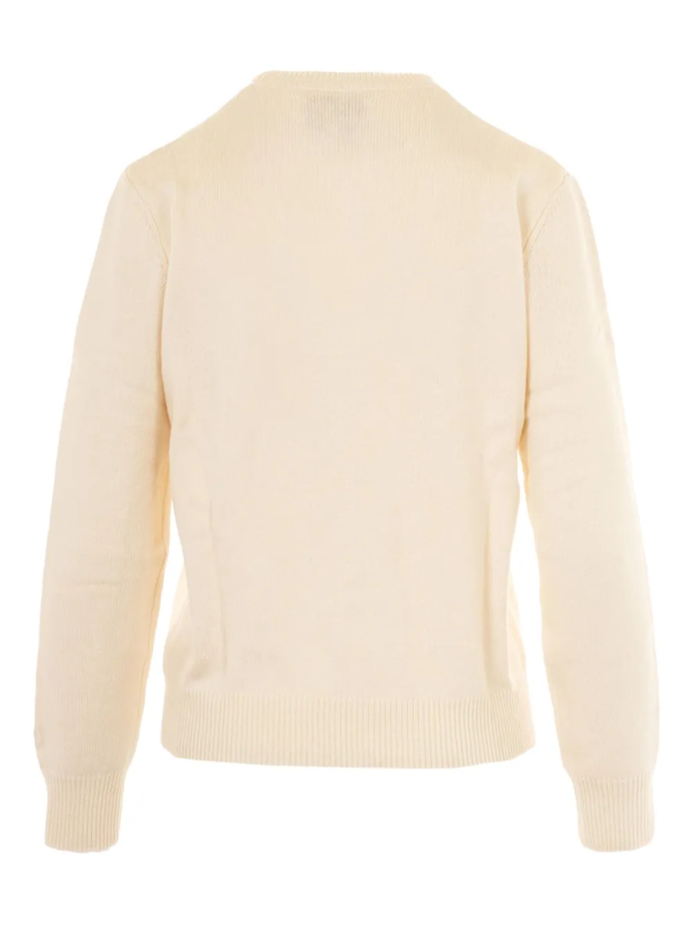 Mc2 Saint Barth New Queen Embroidered Sweater In Neutral