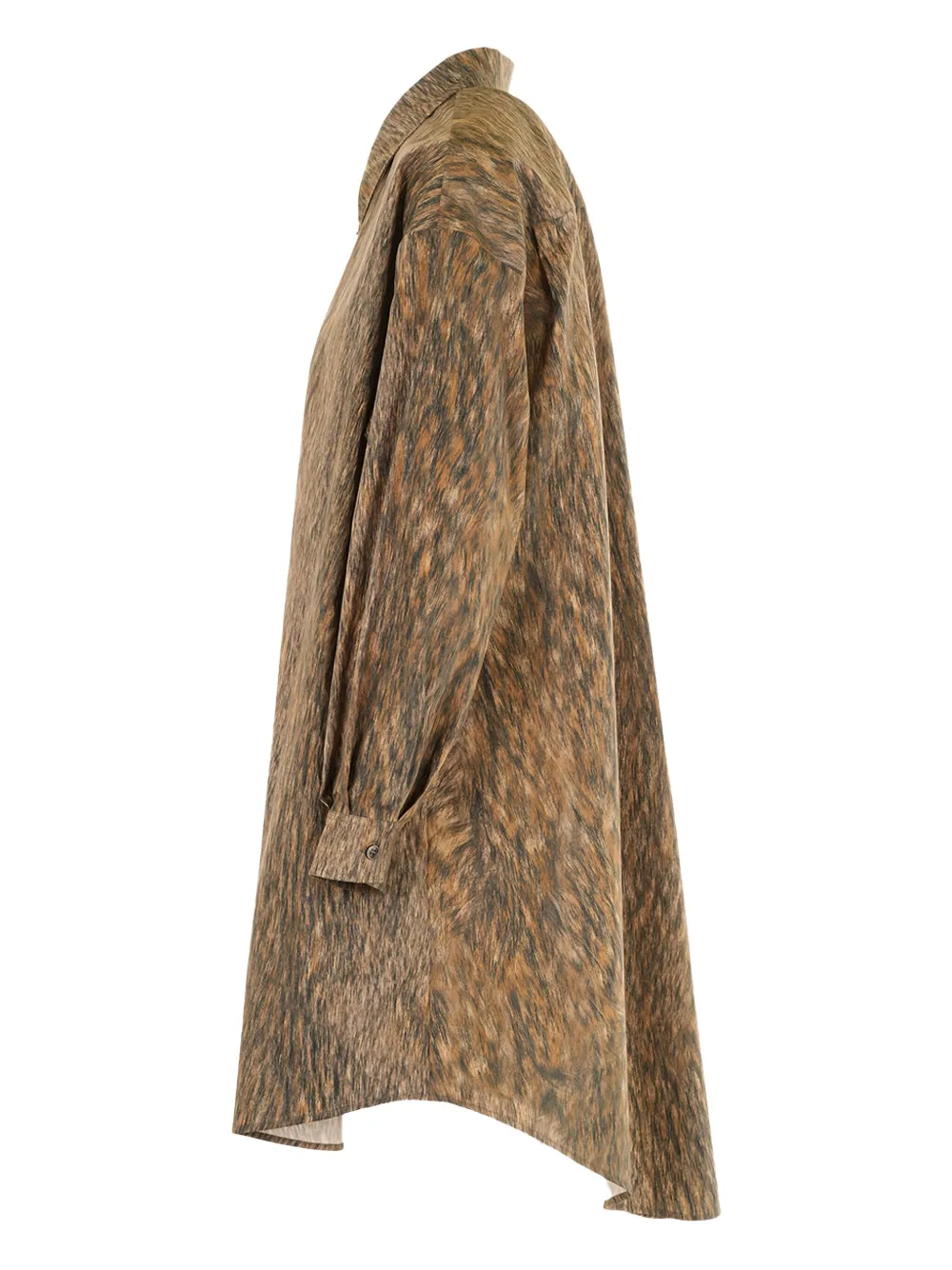 MM6 Maison Margiela buttoned shirt dress - Bruin