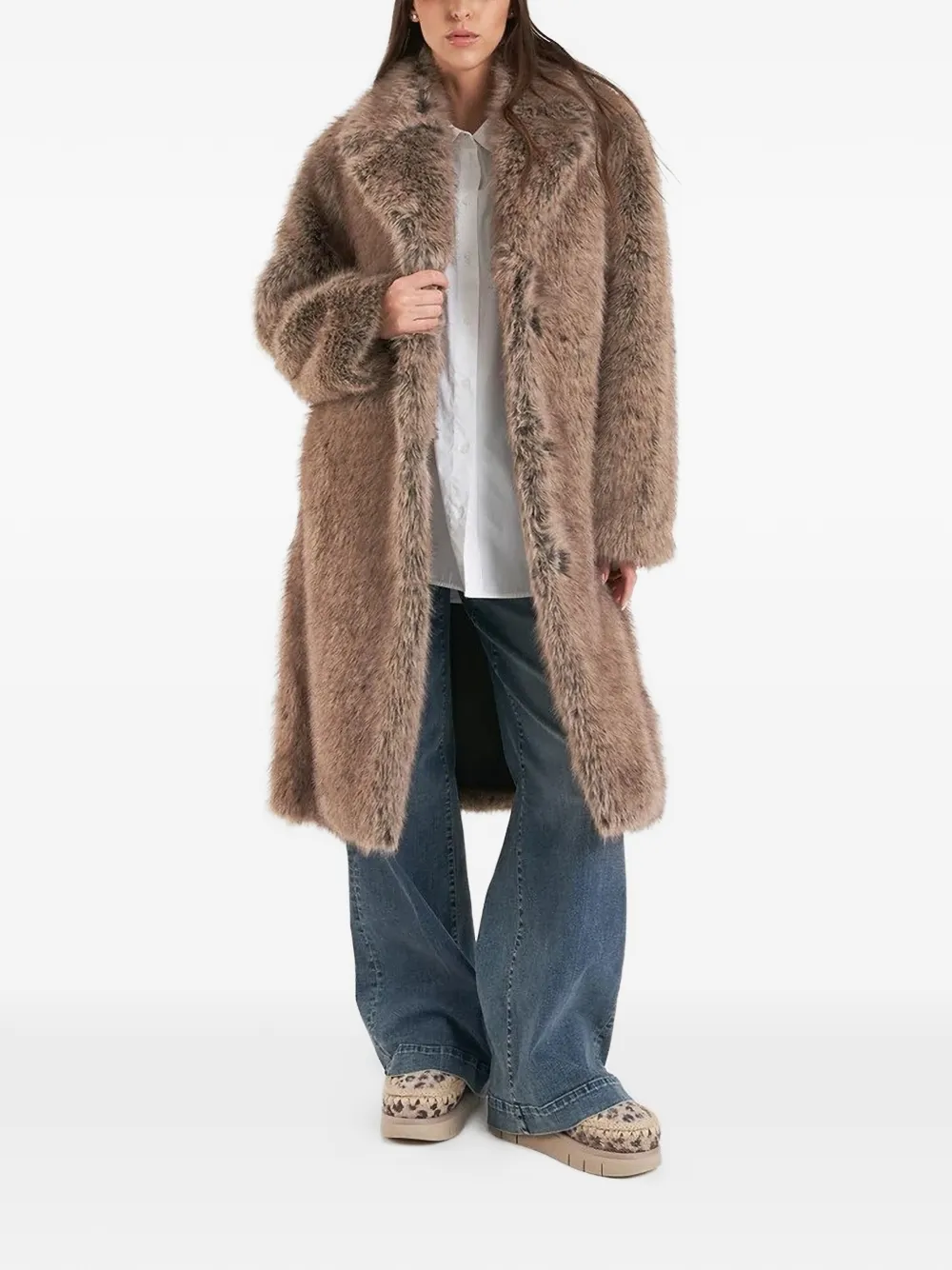 LIU JO collared coat | Faux Fur & Shearling Coats | Image 2