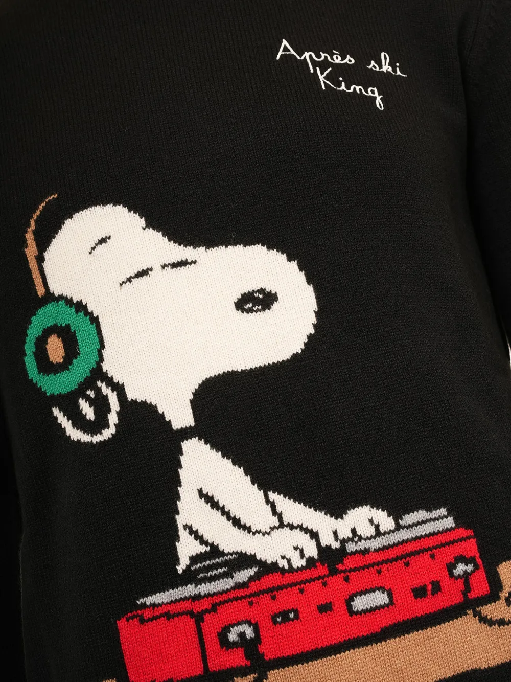 Mc2 Saint Barth X Peanuts Heron Sweater In Black