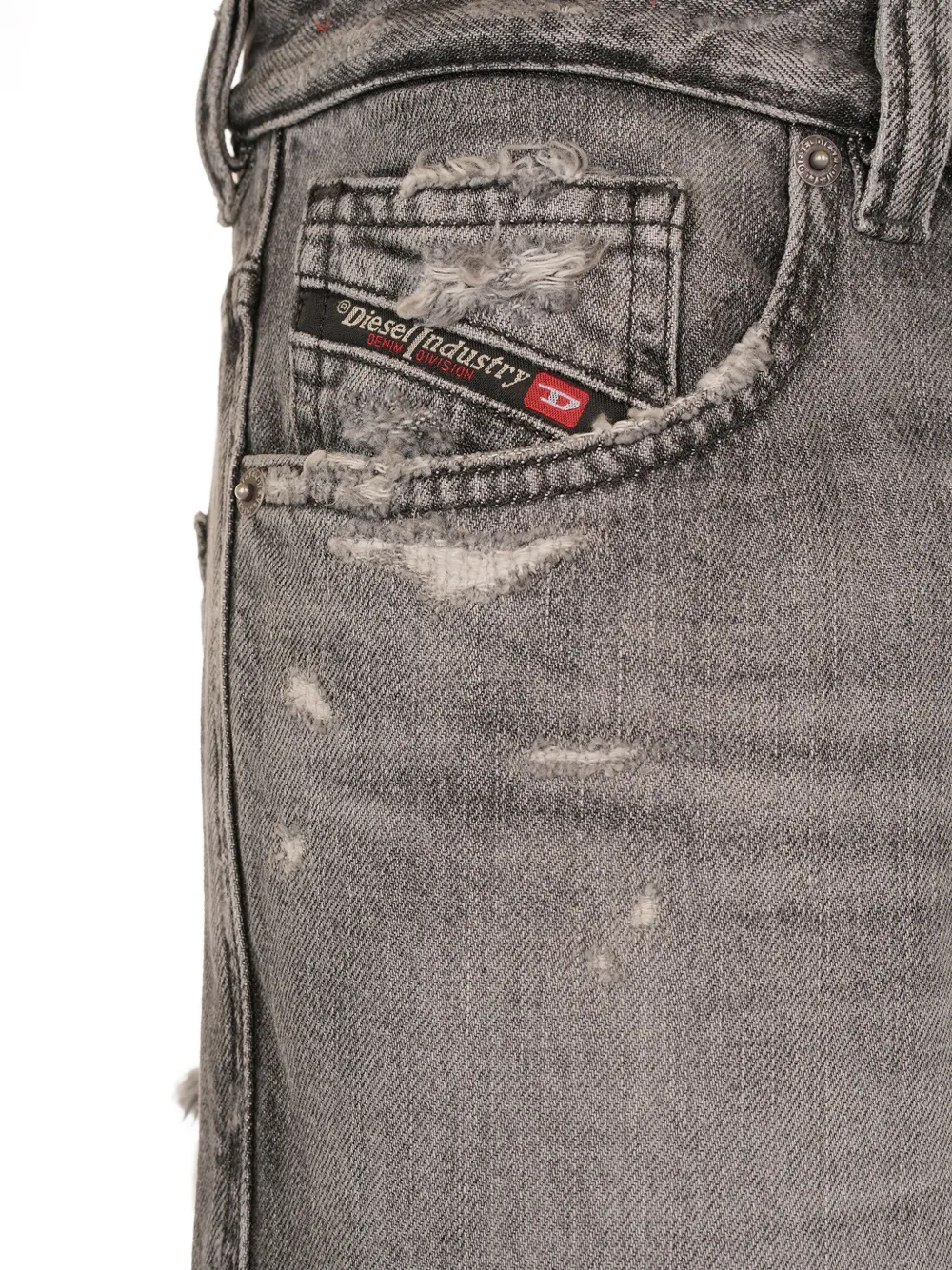 Diesel Gerafelde jeans Grijs