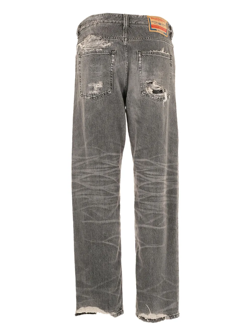 Diesel Gerafelde jeans - Grijs