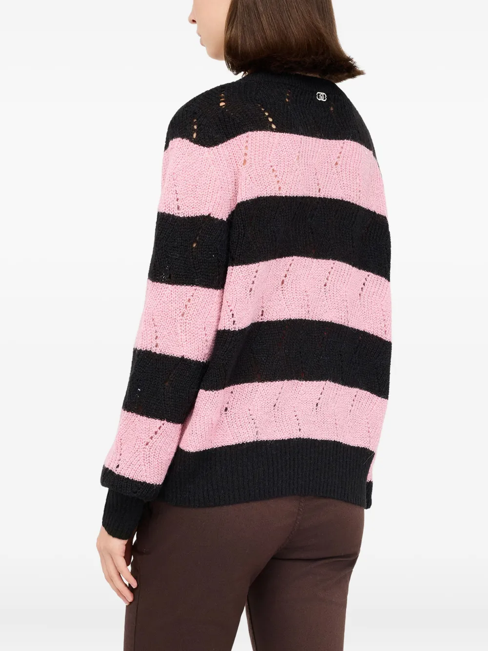 LIU JO striped openwork sweater | Sweaters | Image 2