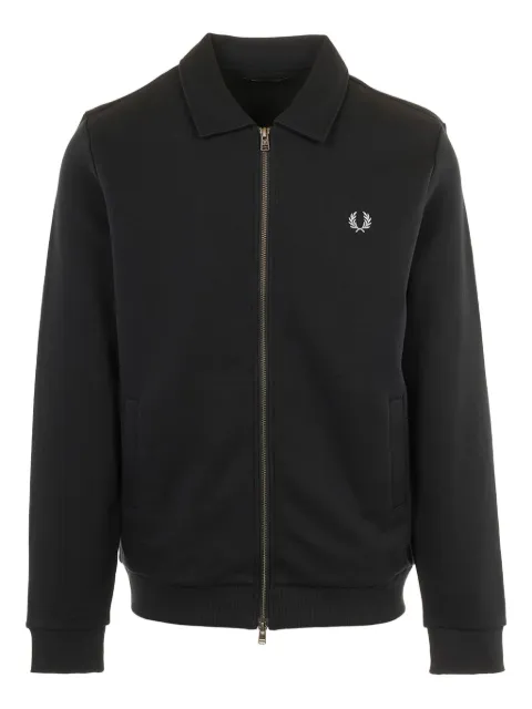 Fred Perry logo-detail zip-up shirt jacket 