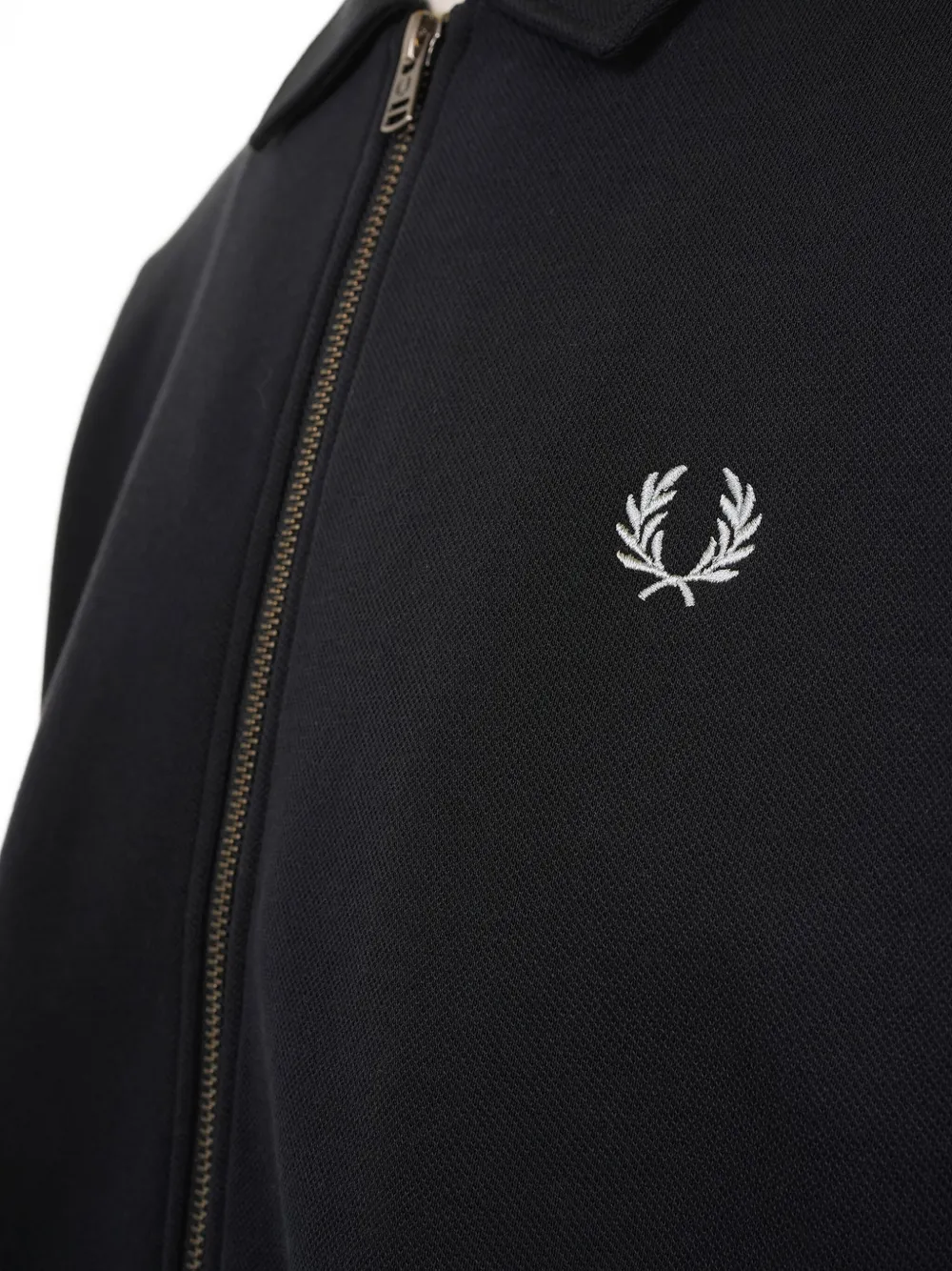 Fred Perry Shirtjack met rits en logo Blauw