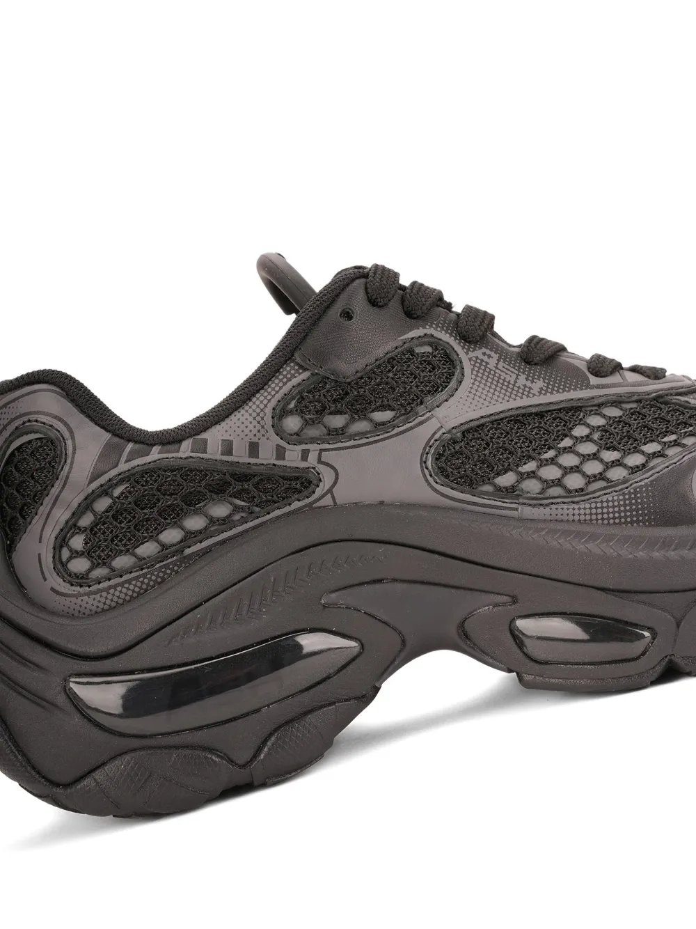 Ash Sneakers met vlakken en veters Zwart