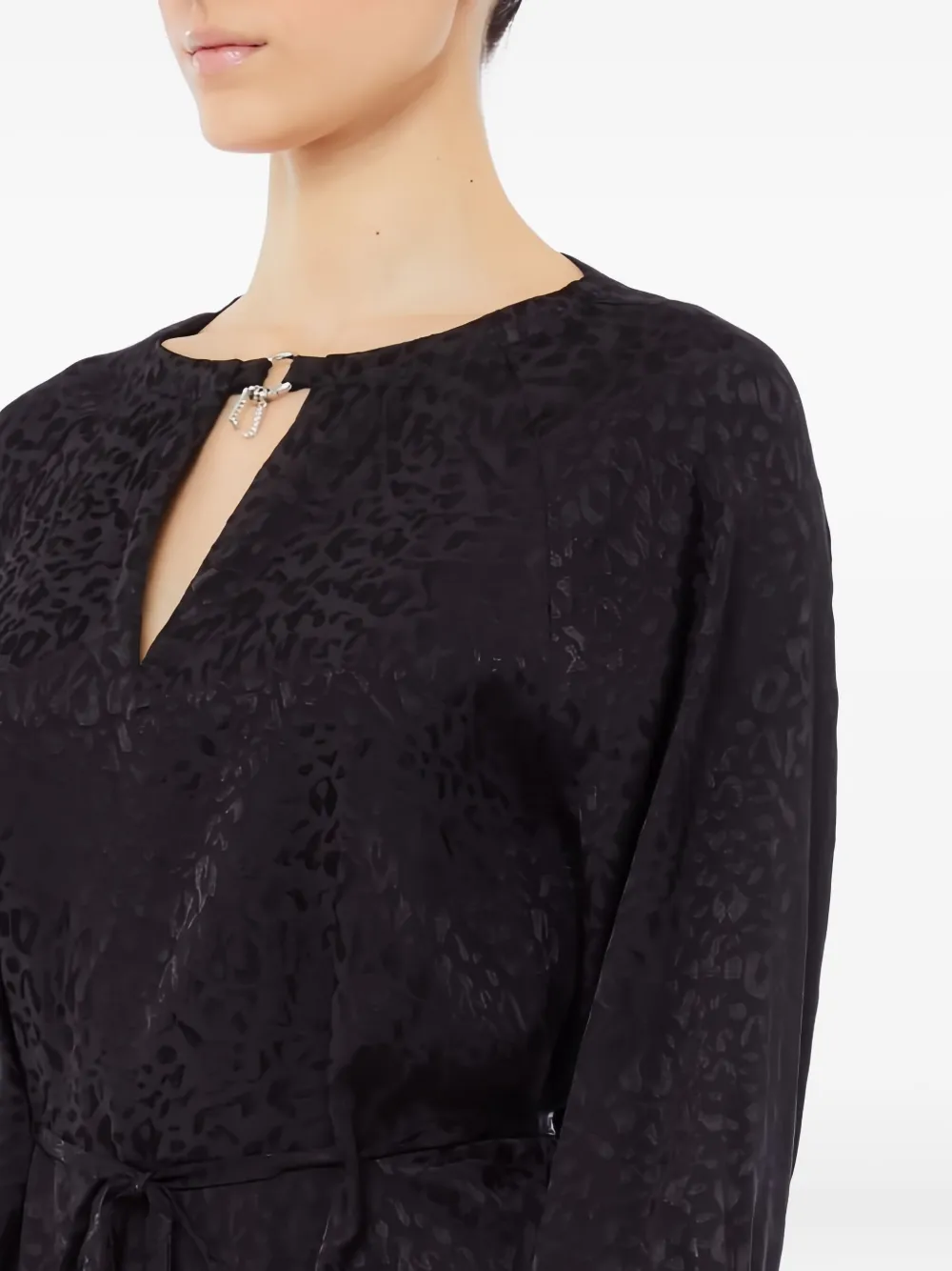 LIU JO Jurk met keyhole strik Zwart