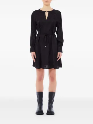 LIU JO Keyhole Tie Mini Dress | Black | FARFETCH BH LIU JO Keyhole Tie Mini Dress | Black | FARFETCH BH