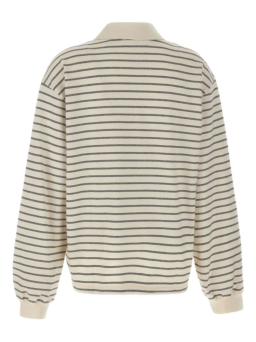 ROTATE BIRGER CHRISTENSEN striped long-sleeve polo - Beige