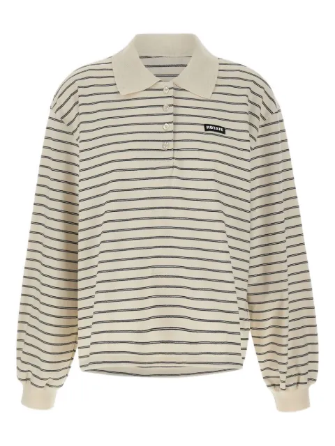 ROTATE BIRGER CHRISTENSEN striped long-sleeve polo
