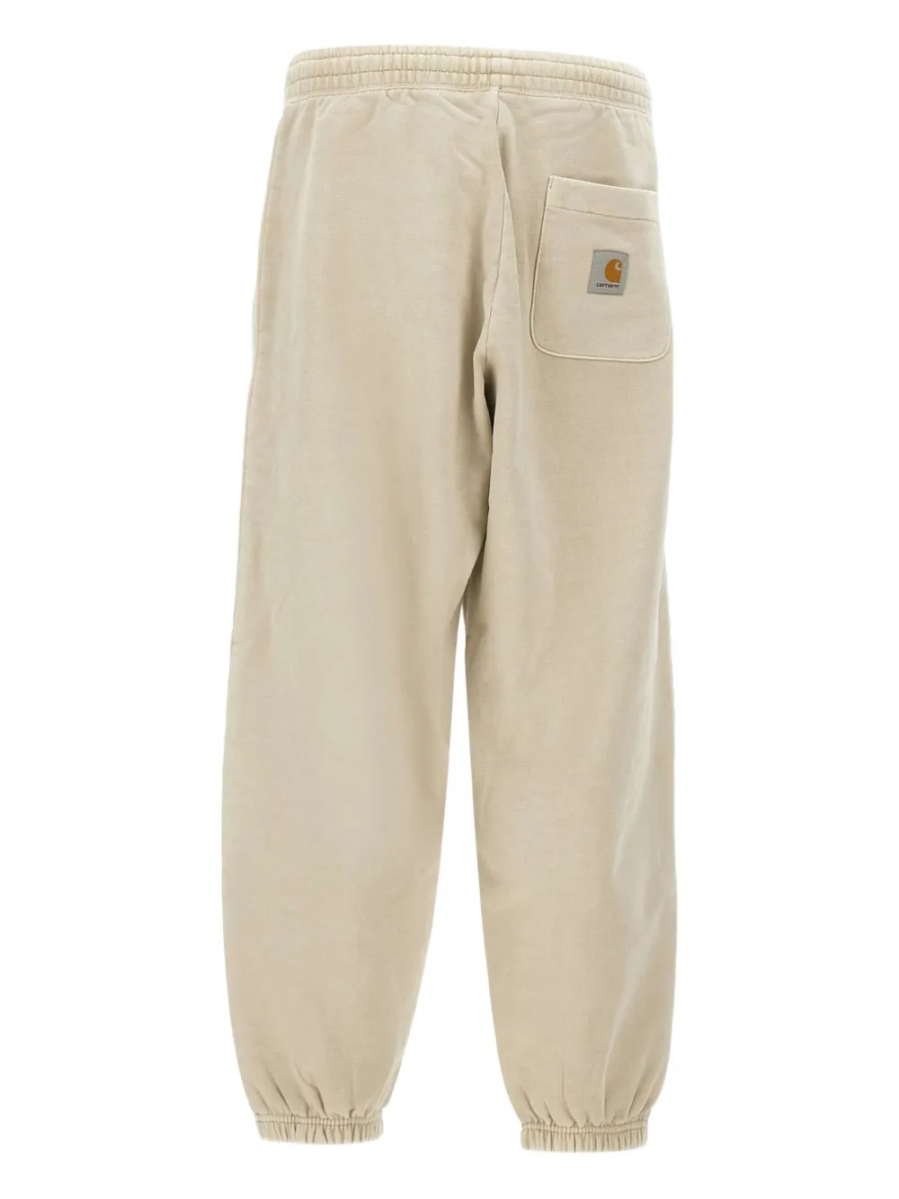Carhartt WIP square-logo cotton sweatpants - Beige