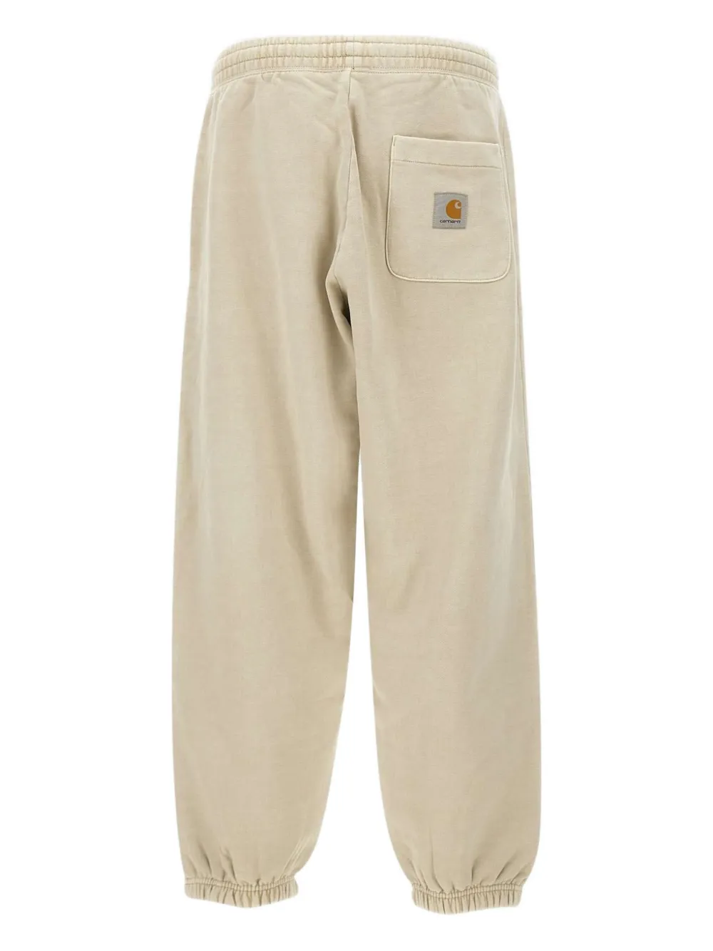 Carhartt WIP Katoenen joggingbroek met vierkant logo Beige