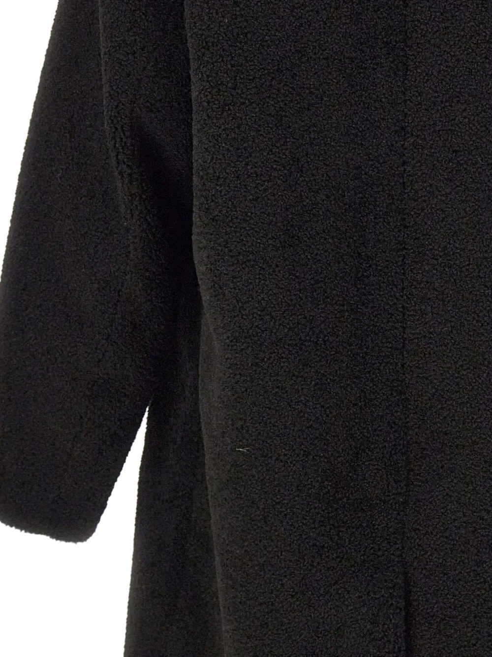 Herno Mohair Wool Singlebreast Coat Clothing In Black
