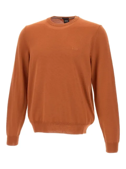 BOSS crew neck embroidered sweater